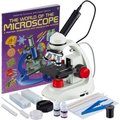 United Scope. AmScope 40X-1000X LED Portable Compound Microscope with Camera, Slide Preparation & Book M170C-R-SP14-WM-E